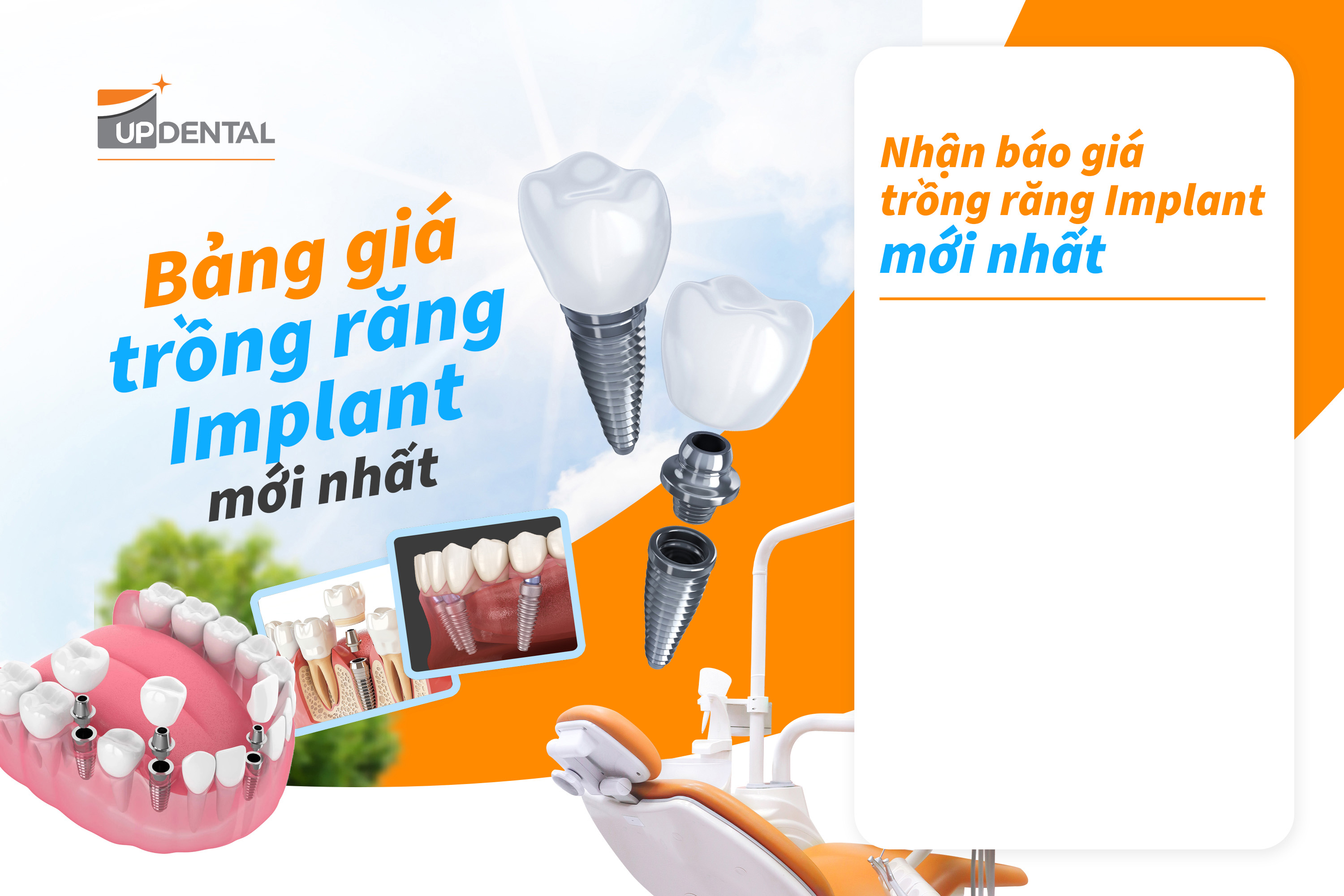 Báo giá trồng răng Implant Up Dental