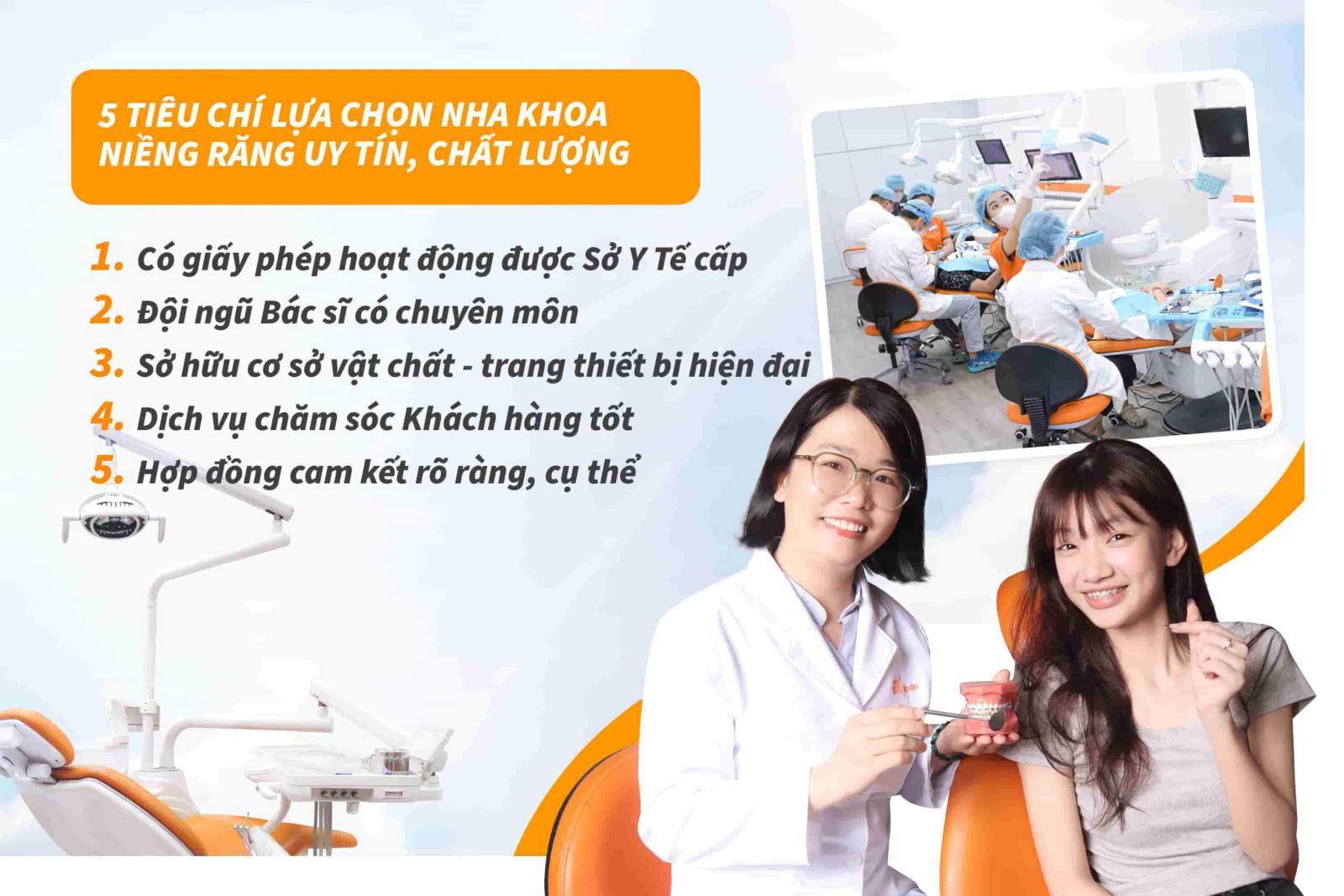 5 tiêu chí lựa chọn nha khoa niềng răng uy tín