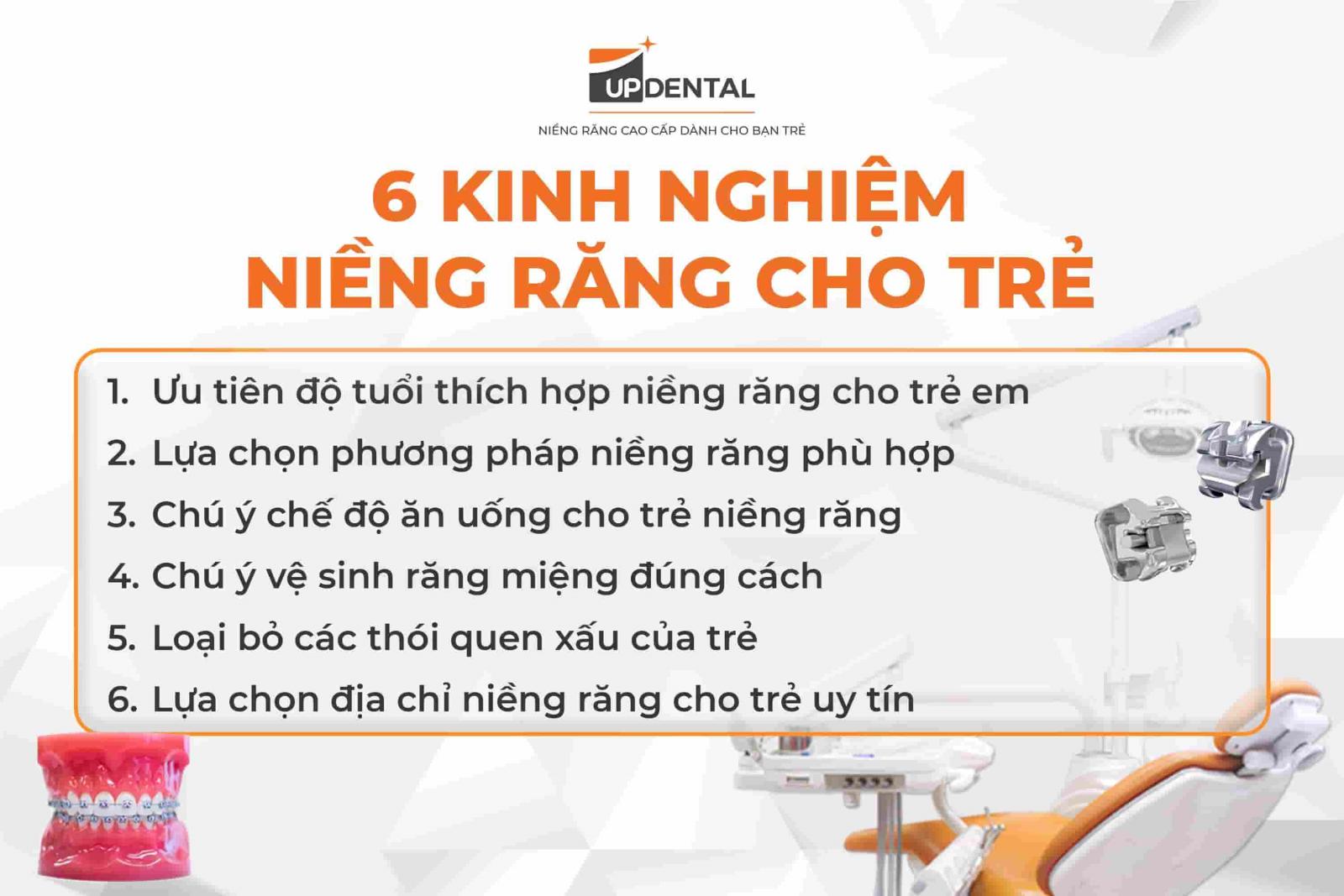 6 kinh nghiệm niềng răng cho trẻ