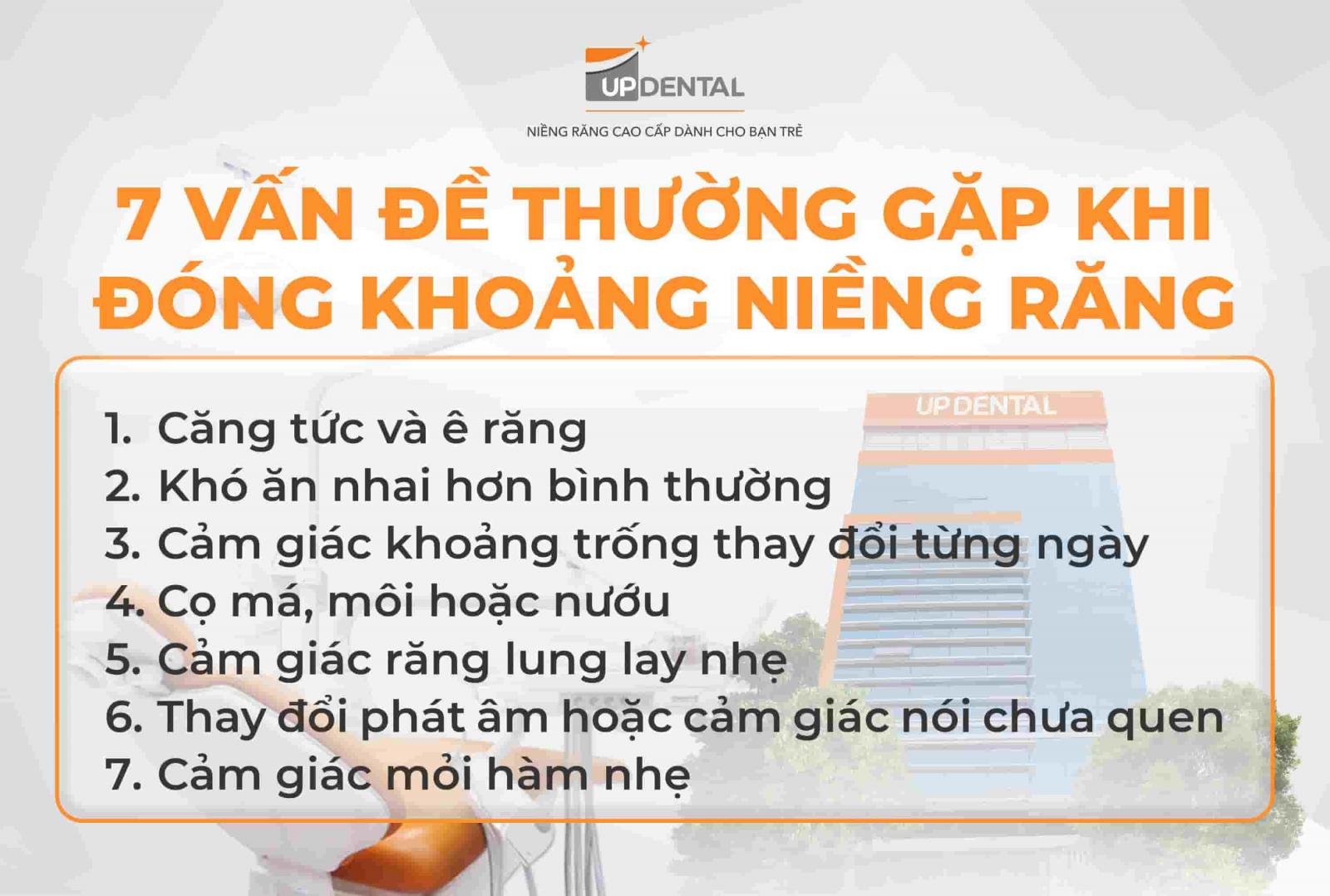 7 vấn đề thường gặp khi đóng khoảng niềng răng