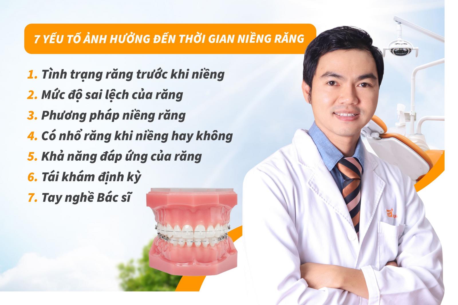 7 yếu tố ảnh hưởng đến thời gian niềng răng