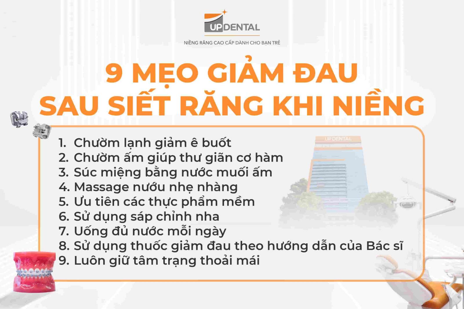 9 mẹo giảm đau sau khi siết răng niềng