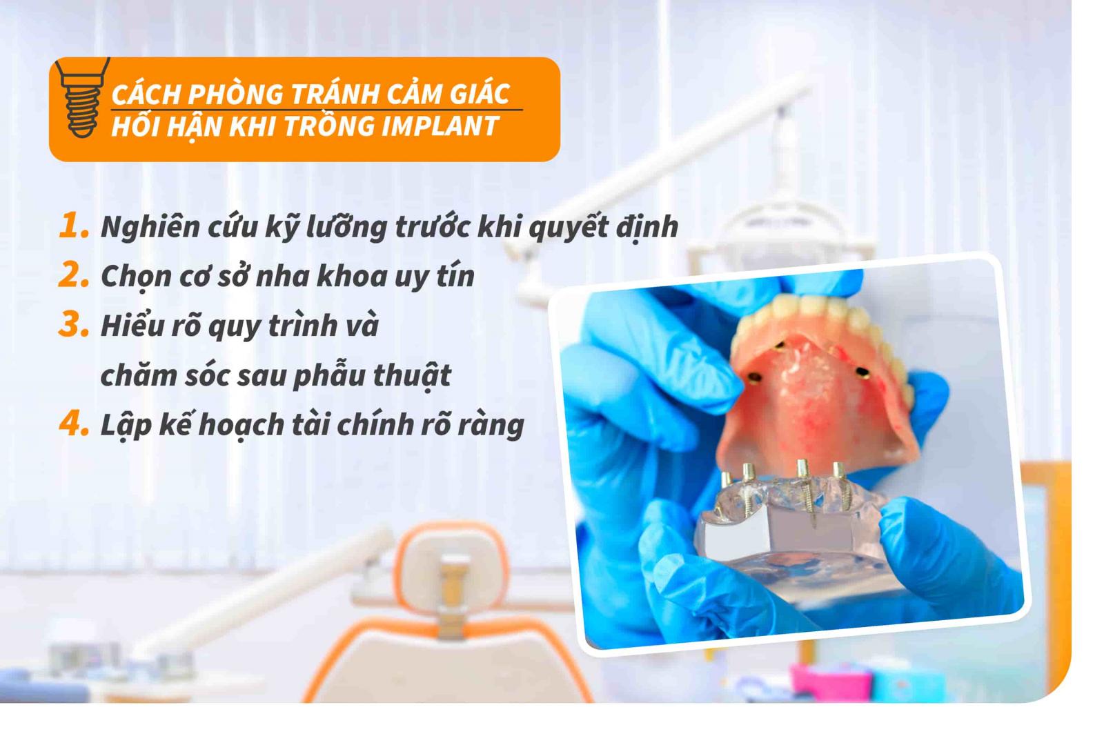 Cách phòng tránh cảm giác hối hận khi trồng răng Implant