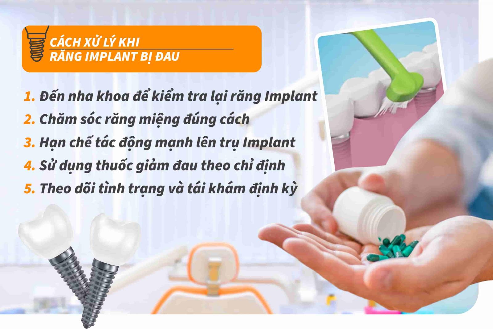 Cách xử lý khi răng Implant bị đau