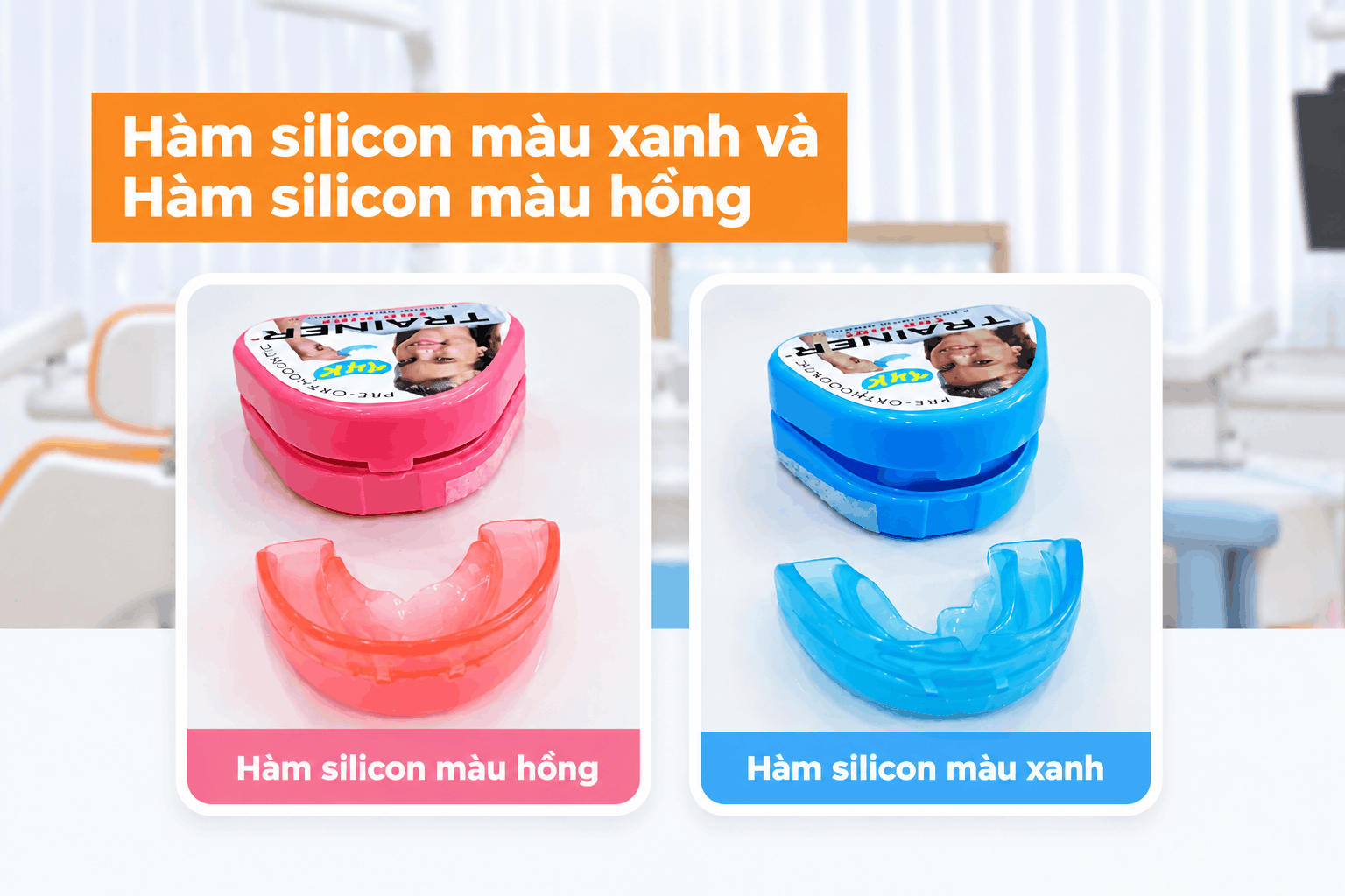 Hàm silicon theo màu