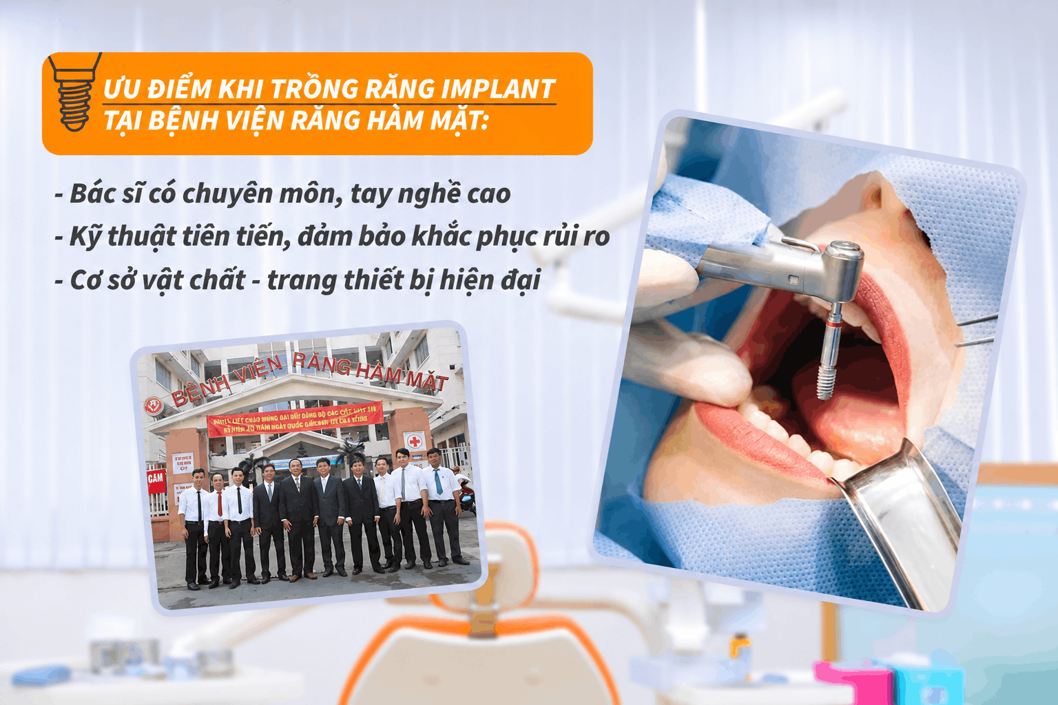 Ưu điểm khi trồng răng Implant tại bệnh viện răng hàm mặt