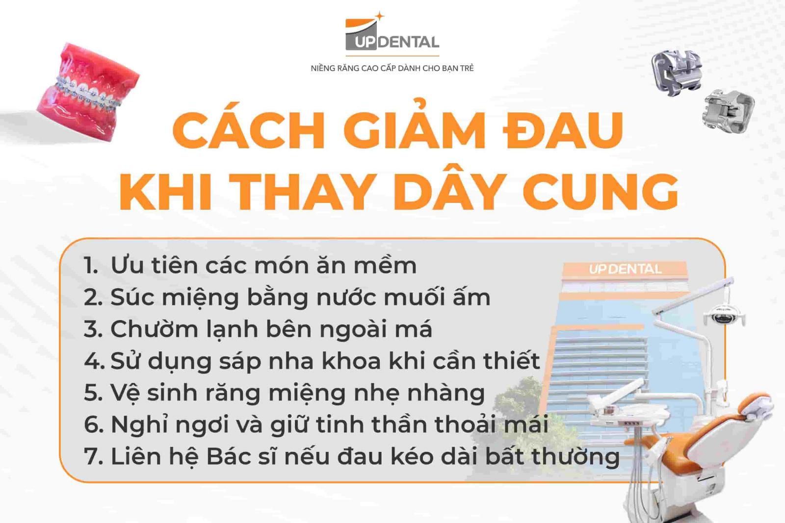 Cách giảm đau sau khi thay dây cung