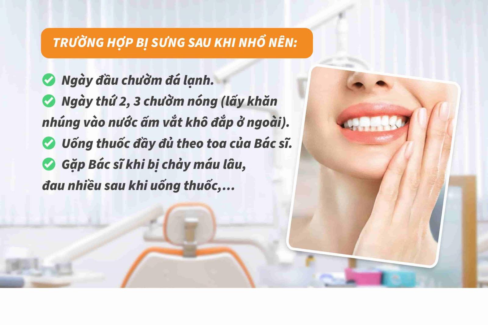 Cách giảm đau sau khi nhổ răng để niềng