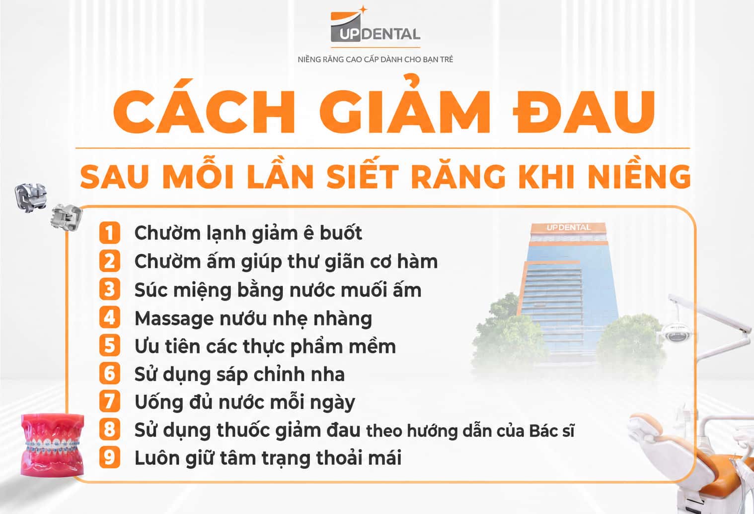 9 cách giảm đau sau mỗi lần siết răng khi niềng