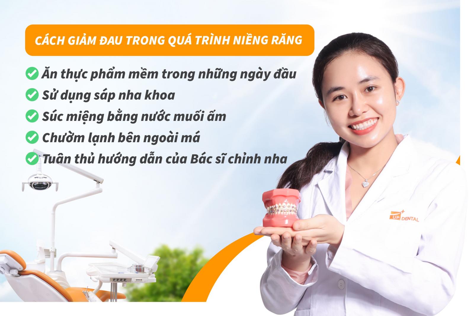 Cách giảm đau trong quá trình niềng răng