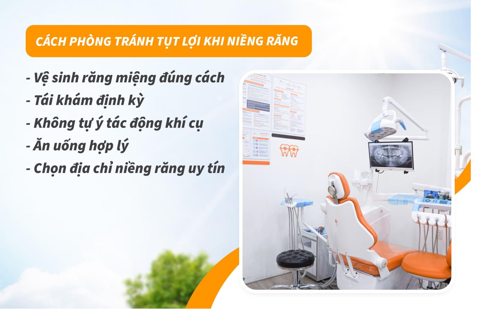 Cách phòng tránh tụt lợi khi niềng răng
