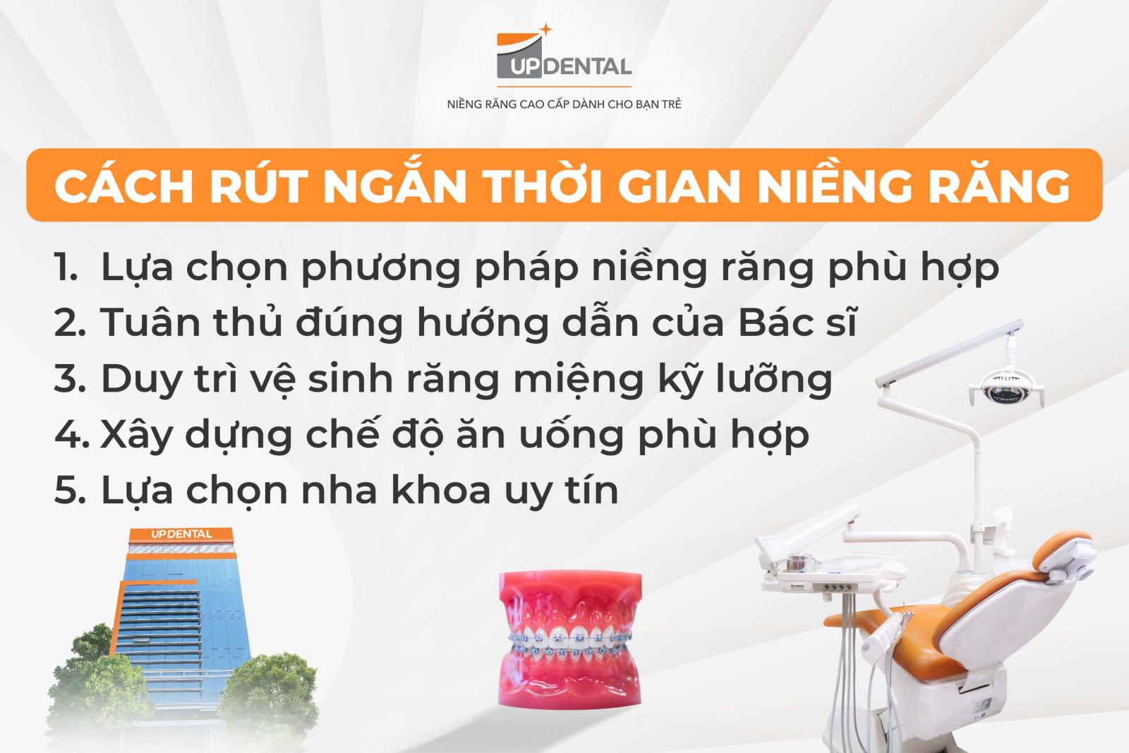 Cách rút ngắn thời gian niềng răng