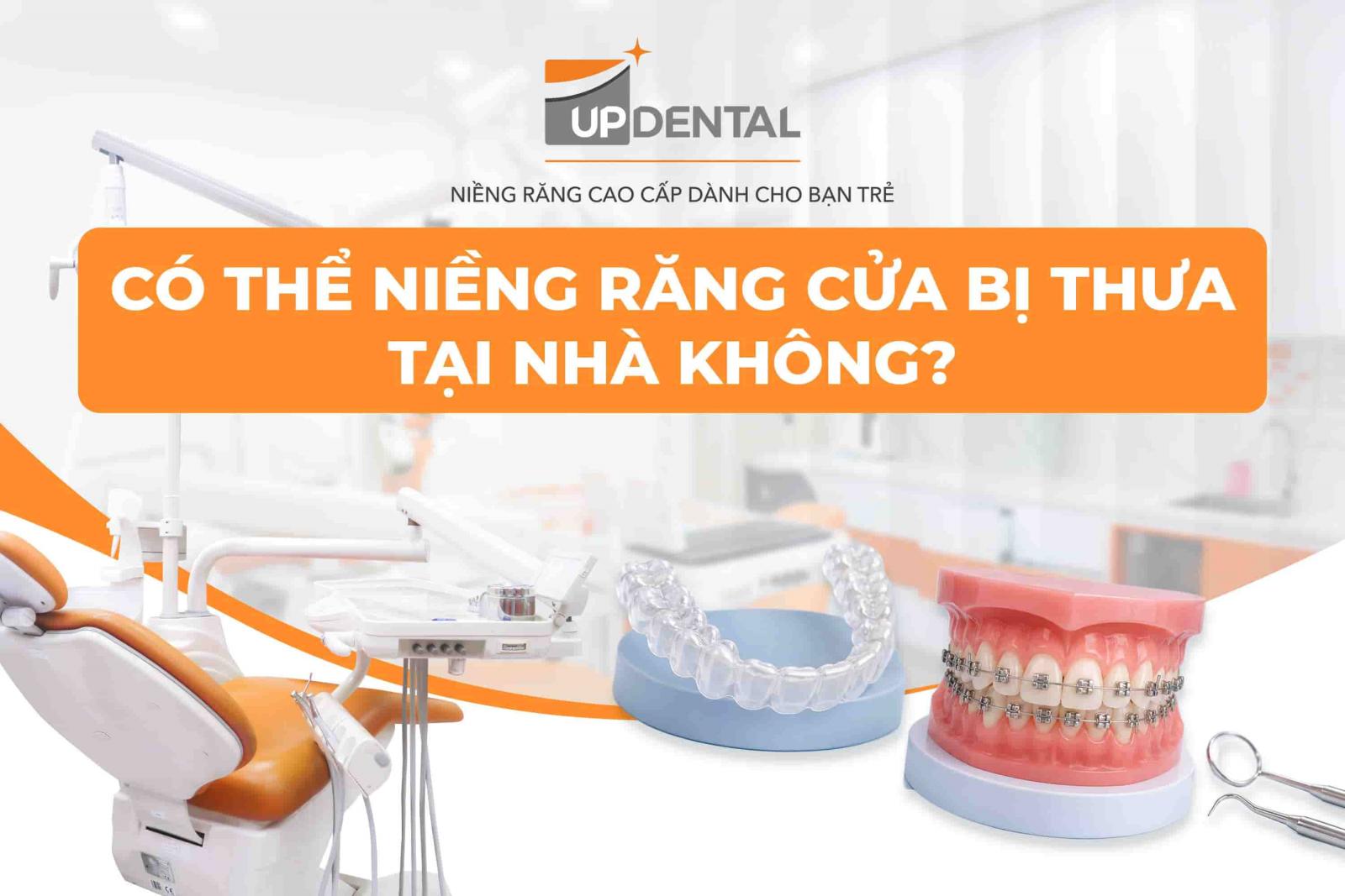 Có thể niềng răng cửa bị thưa tại nhà không?