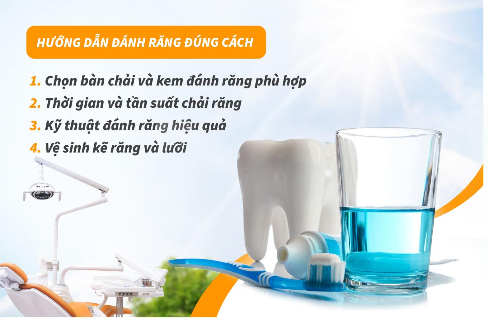 Hướng dẫn đánh răng đúng cách 