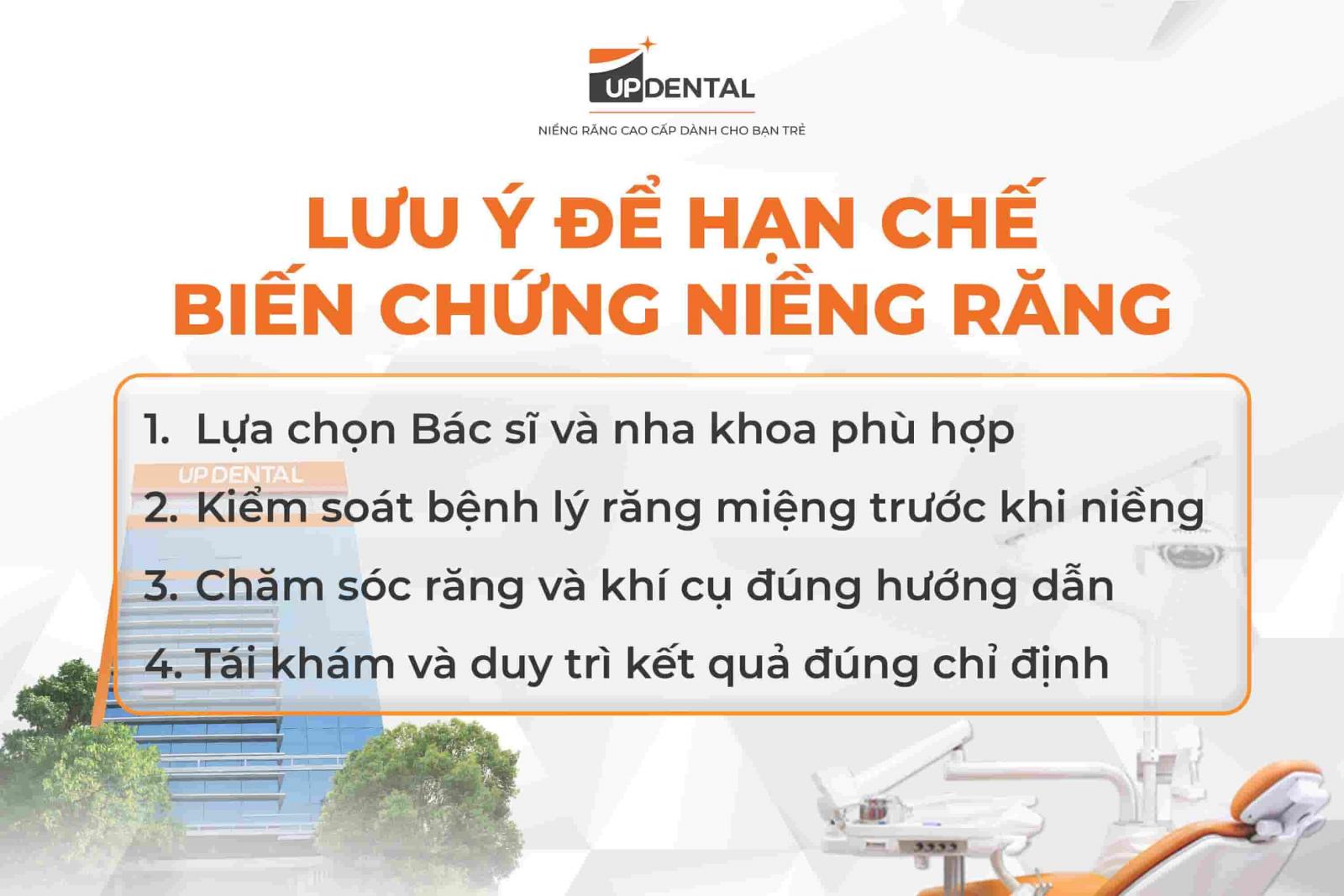 Lưu ý để hạn chế biến chứng niềng răng