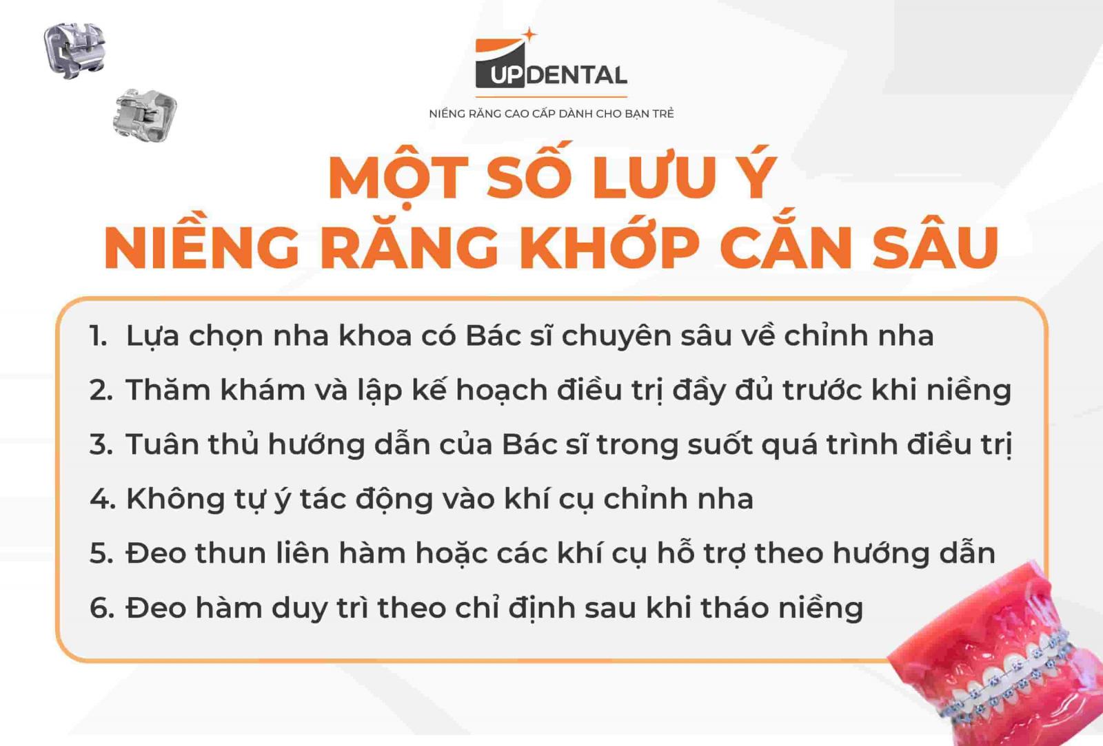 Một số lưu ý niềng răng khớp cắn sâu
