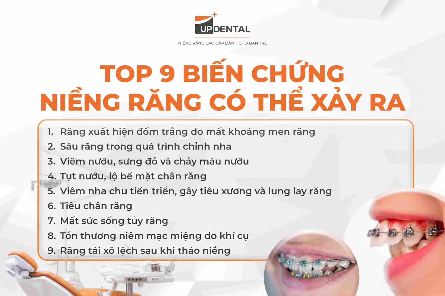 9 biến chứng niềng răng có thể xảy ra