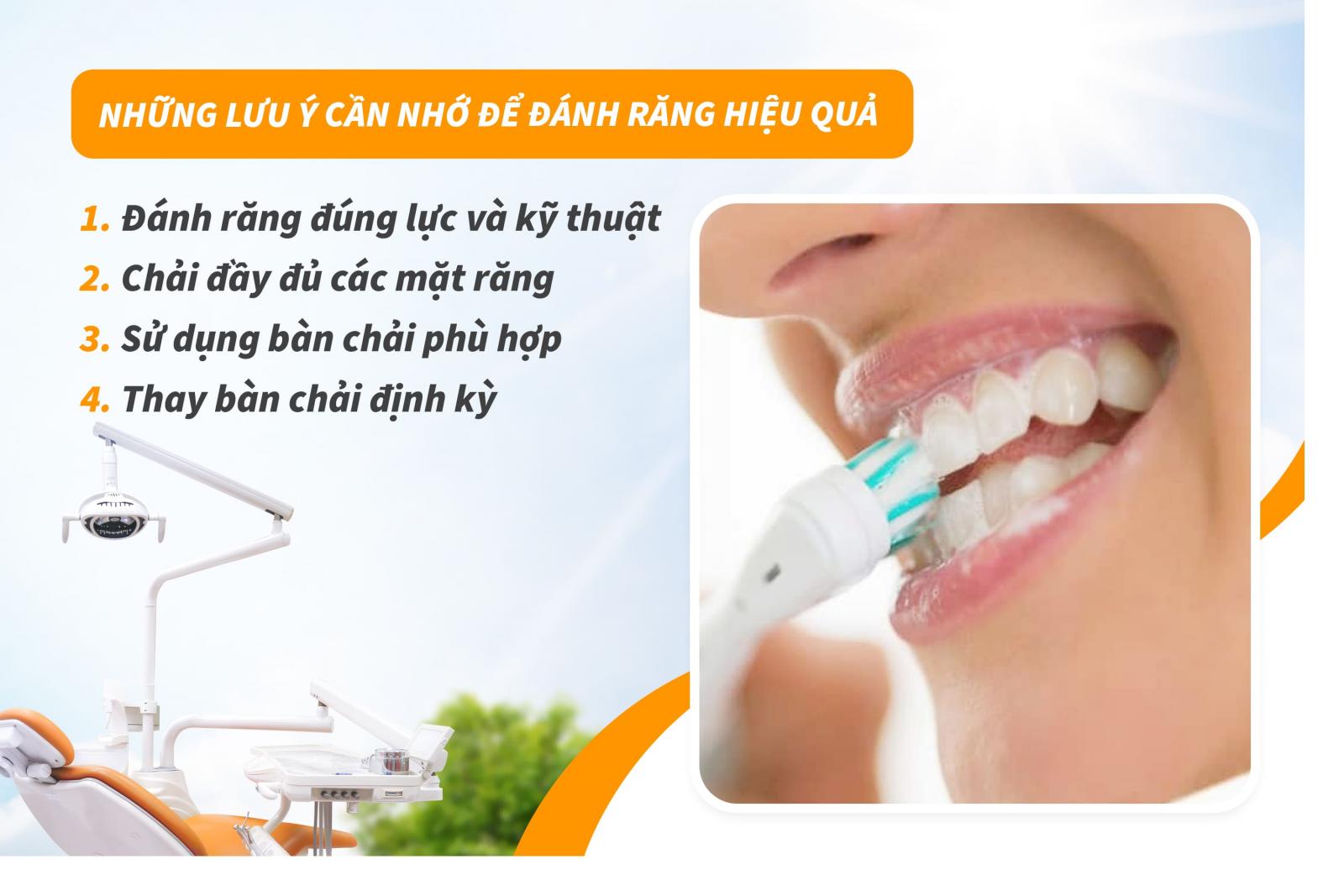 Những lưu ý cần nhớ để đánh răng hiệu quả