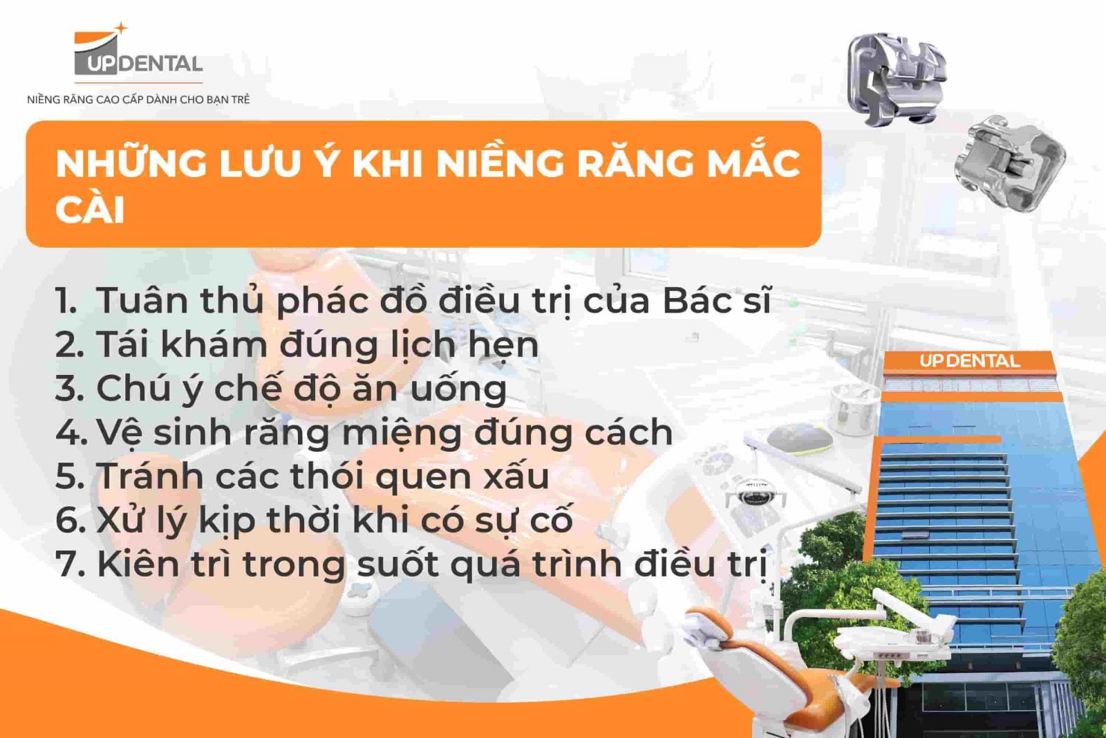 Những lưu ý khi niềng răng mắc cài