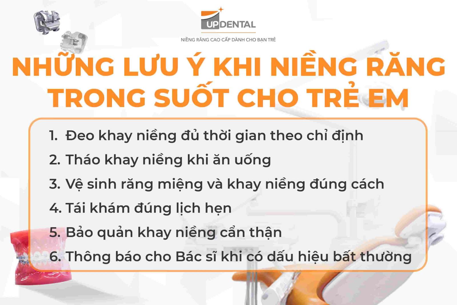 Những lưu ý khi niềng răng trong suốt cho trẻ em