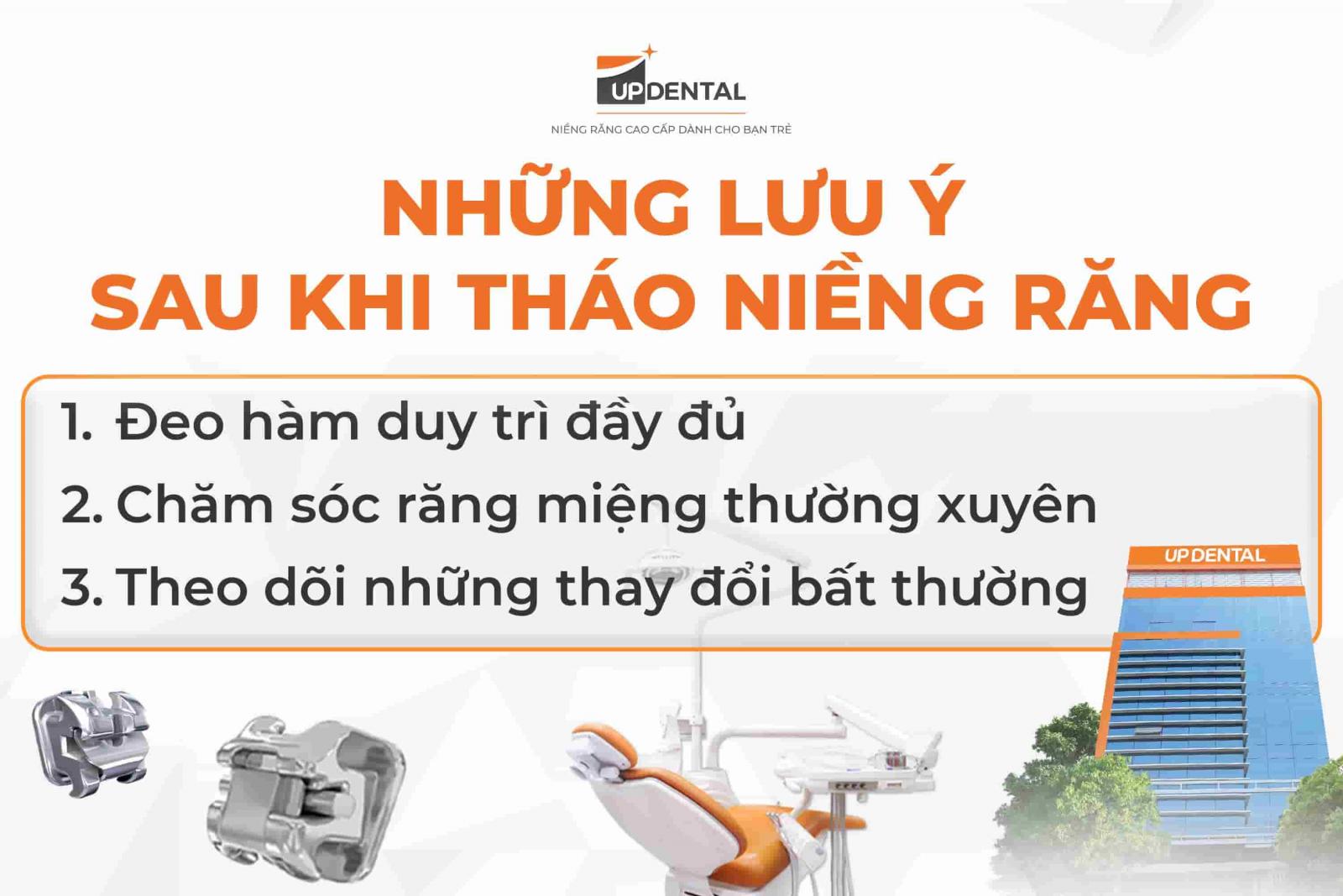 Những lưu ý sau khi tháo niềng răng
