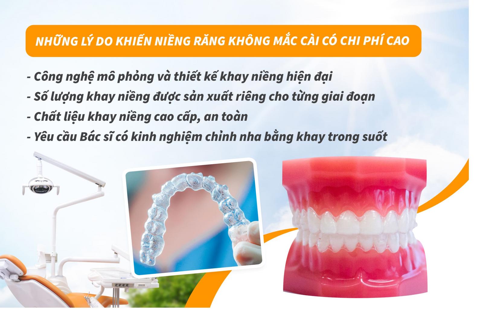 Những lý do khiến niềng răng không mắc cài có chi phí cao