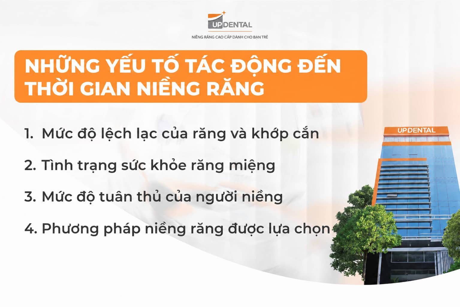 Những yếu tố tác động đến thời gian niềng răng