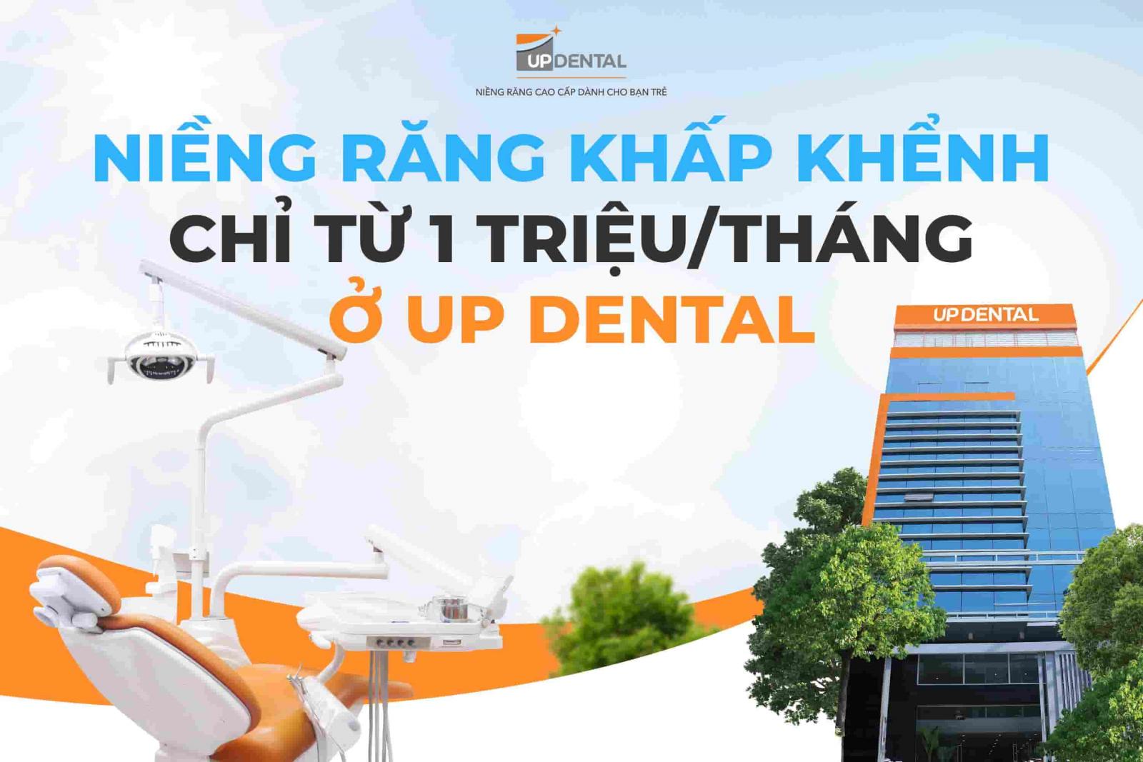 Niềng răng khấp khểnh chỉ từ 1 triệu/tháng ở Up Dental