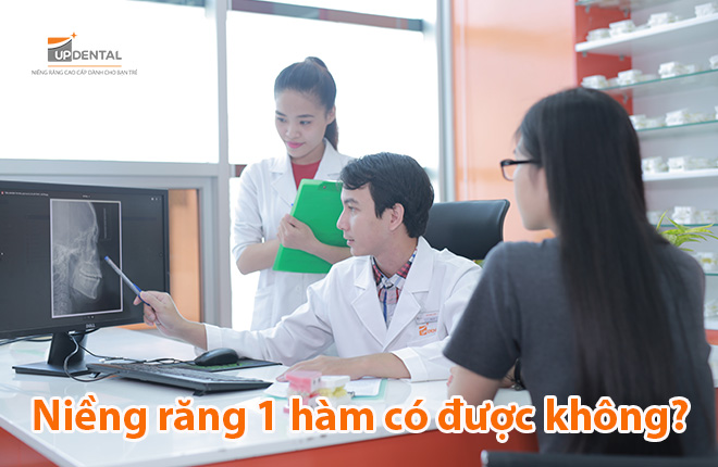 niềng răng 1 hàm có được không