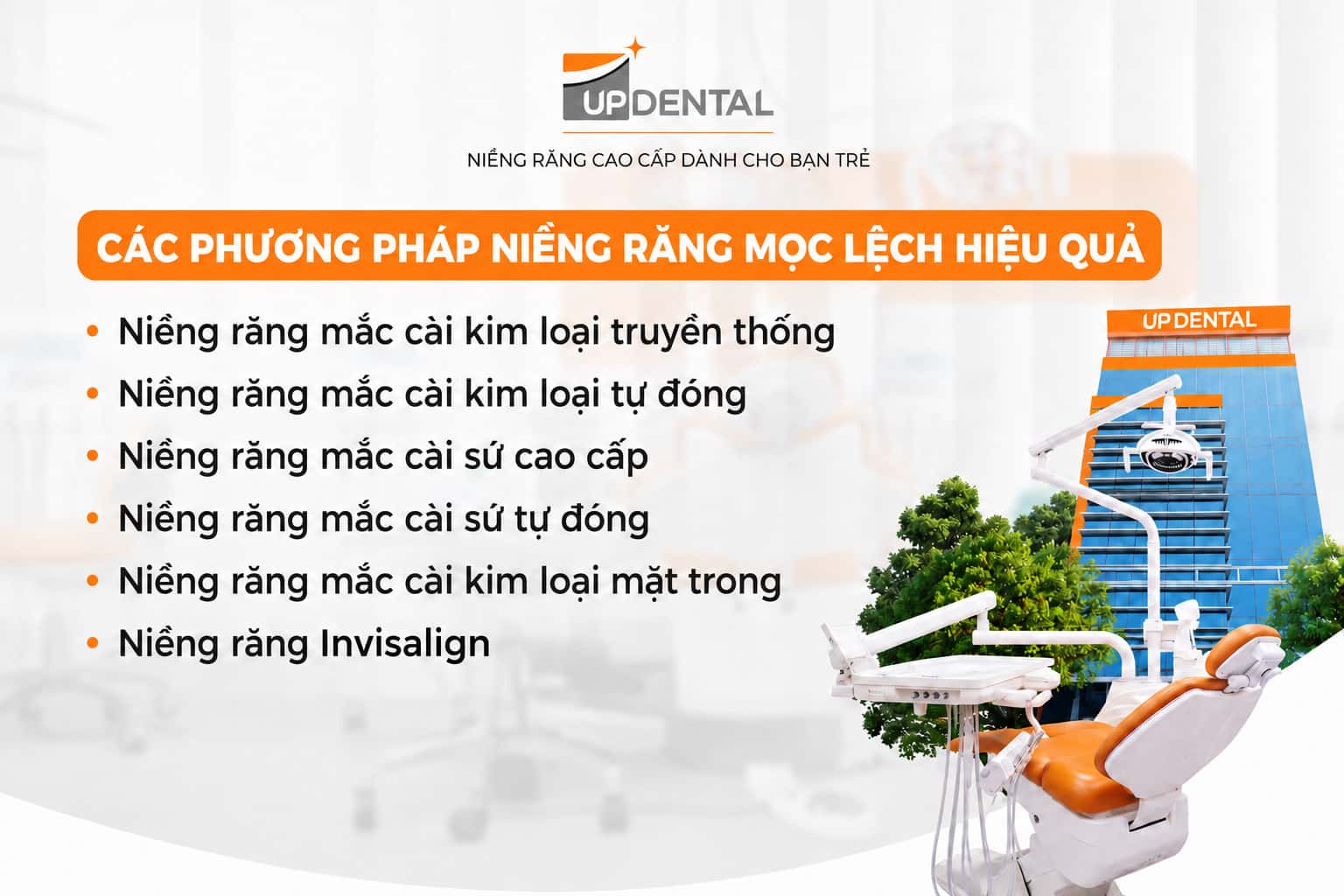 Các phương pháp niềng răng mọc lệch hiệu quả