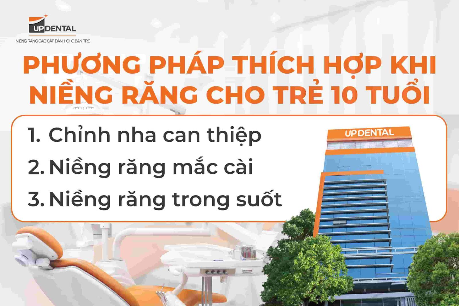Phương pháp thích hợp khi niềng răng cho trẻ 10 tuổi