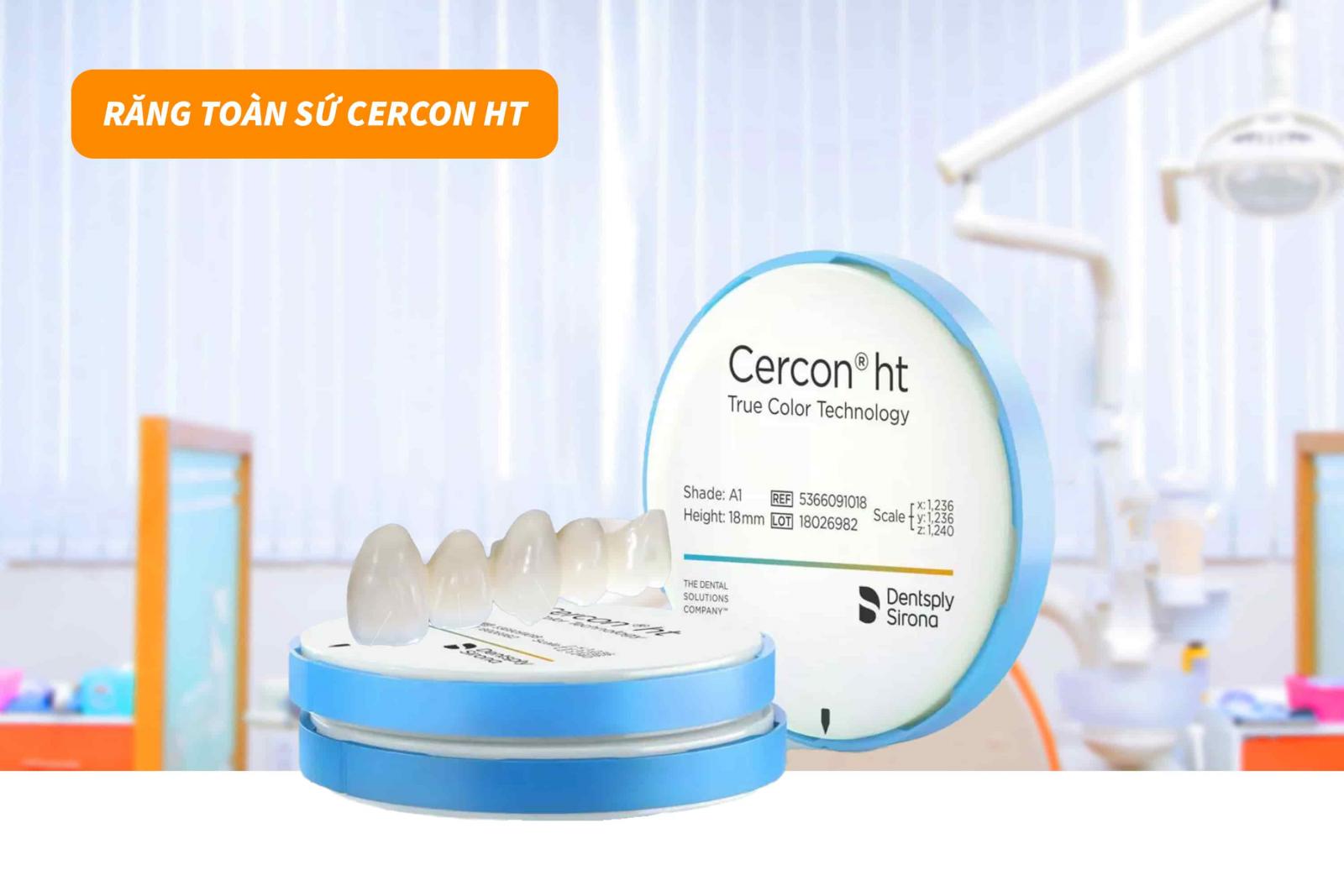 Răng toàn sứ Cercon HT 