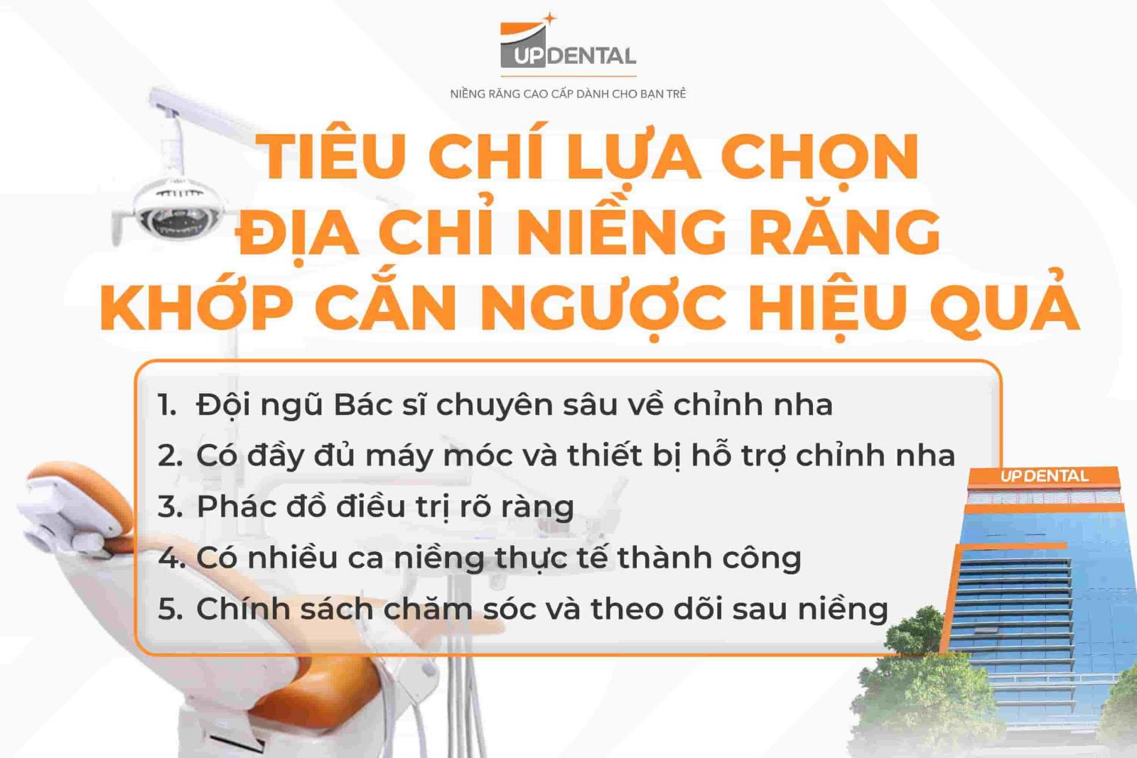 Tiêu chí lựa chọn địa chỉ niềng răng khớp cắn ngược hiệu quả
