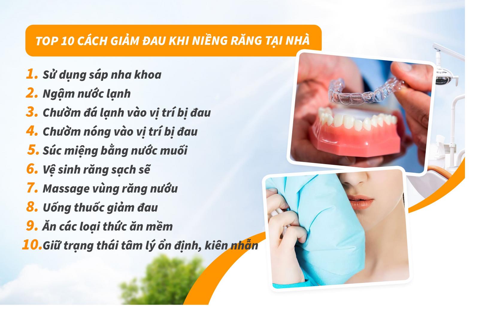 Top 10 cách giảm đau khi niềng răng tại nhà