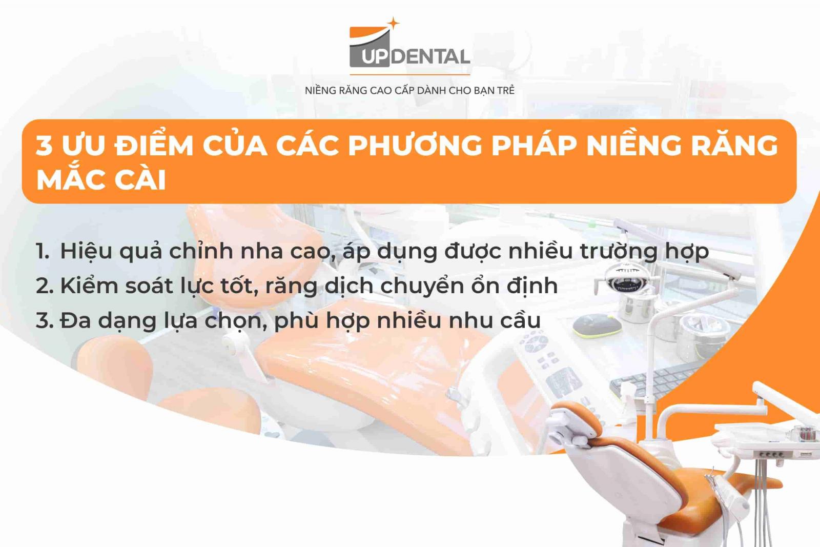 Ưu điểm của các phương pháp niềng răng mắc cài