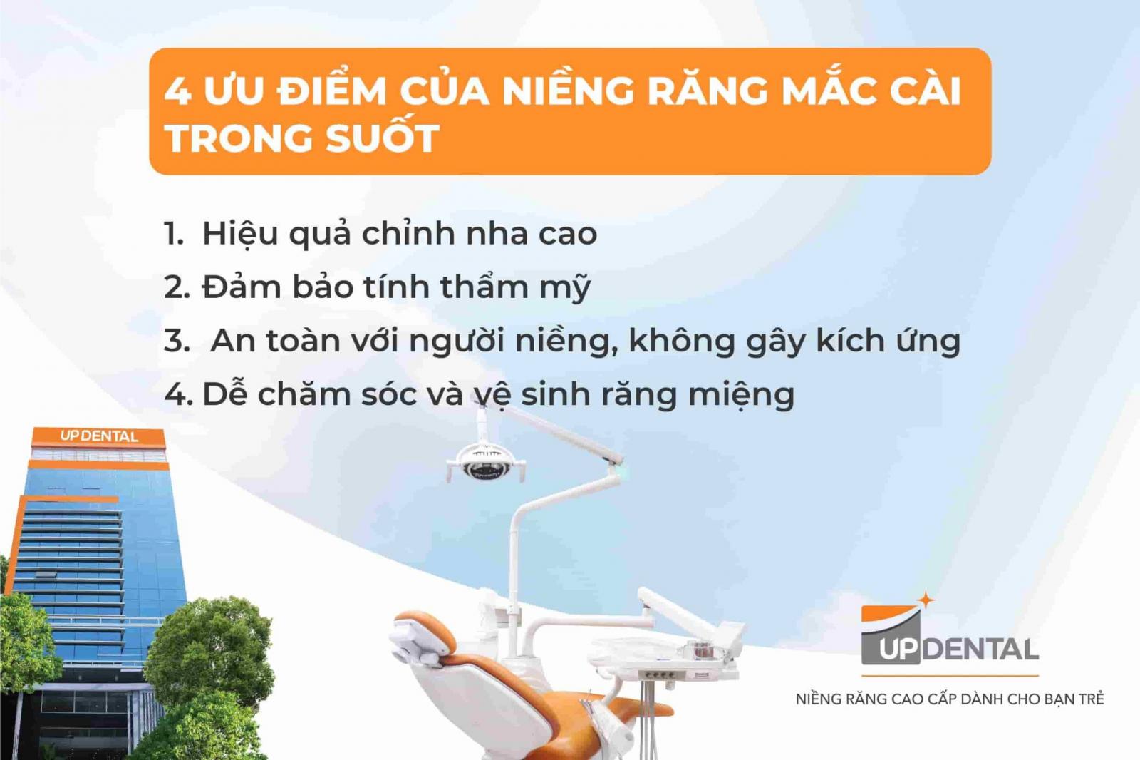 Ưu điểm của niềng răng mắc cài trong suốt
