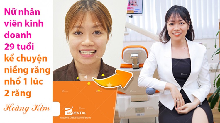 Nữ nhân viên kinh doanh 29 tuổi kể chuyện niềng răng nhổ 1 lúc 2 răng