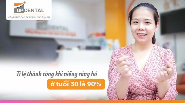 Tỉ lệ thành công khi niềng răng hô ở tuổi 30 là 90%